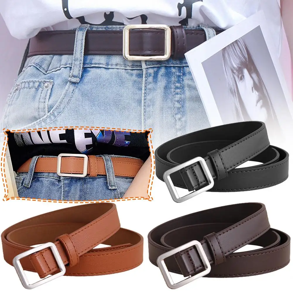 

New Women‘s Belt Genuine Leather Belts For Women Female Non-hole Strap Fancy Vintage For Jeans Dropshipping O1r8