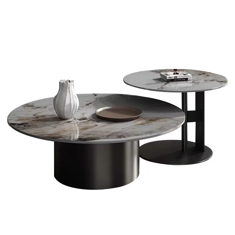 

Unique Luxury Hotel Round Coffee Side Table Modern Dining Tables Tea Center Sofa Corner