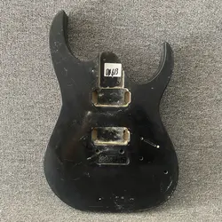 DB613 Black Color  Electric Guitar Body Solid Wood HH Pickups Two Points Fixed Tremolo DIY Guitar PARTS Stock Item