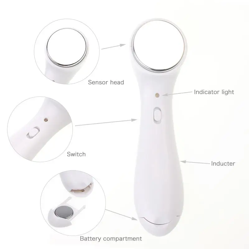 Whiten Ionic Face Massager para Mulheres, Anti-Rugas, Cuidados com a Pele, Limpador Facial, Iontoforese Eletrônica