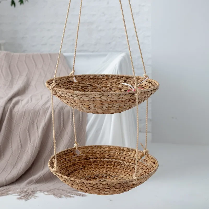 Hot pet products Suction cup rattan cat hammock four seasons general straw pet nest can be dismantled and washed cat nest