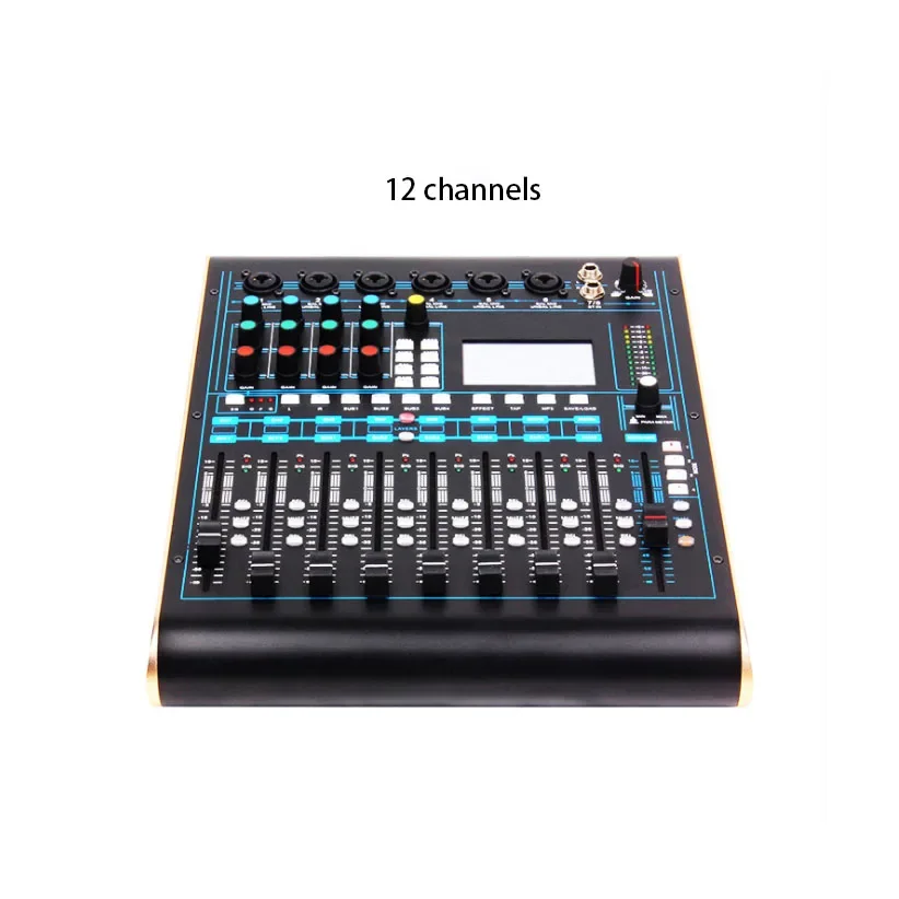 Professional Sound Mixer 12 Channel Digital Mixer Sound Mixing Console Dj Club Conference System Digital Mixer