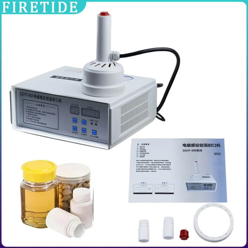 

Диаметр уплотнения 20-85 мм, машина для запечатывания крышек бутылок с электромагнитной индукцией, подходит для пластиковых и стеклянных крышек бутылок