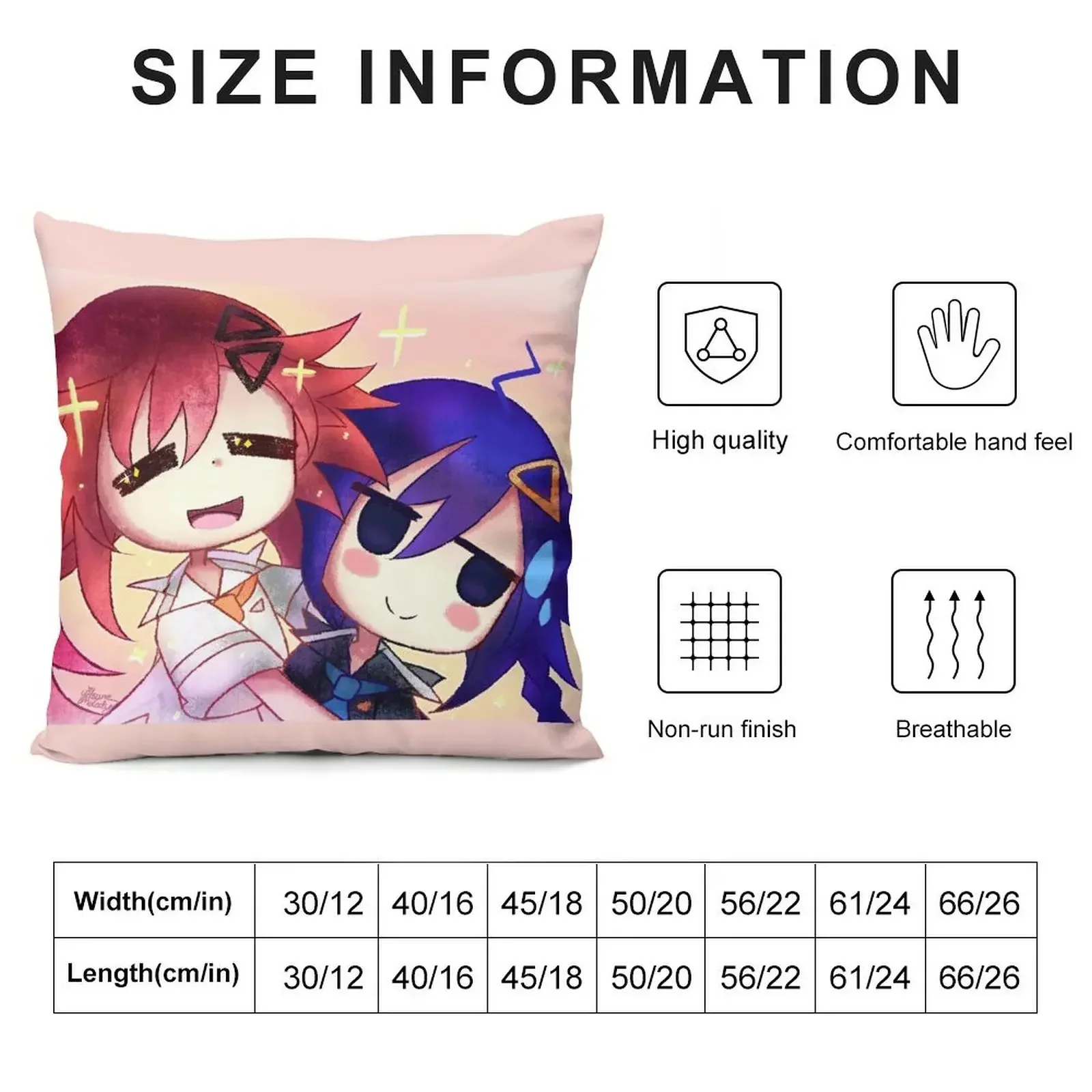 Uzume and Kurome Hyperdimension Neptunia Throw Pillow luxury sofa pillows Sofa Covers Sofa Cushions Covers pillow