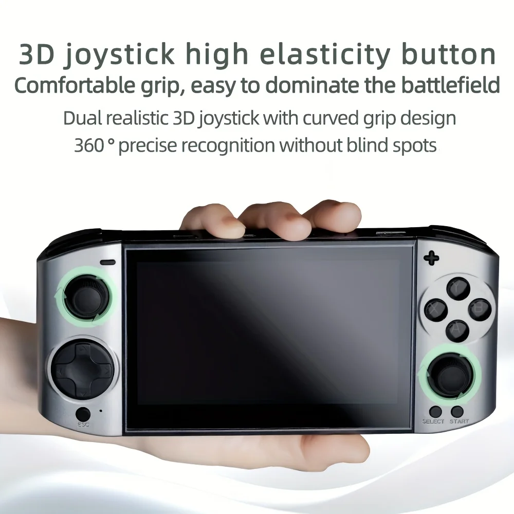 09 Ultra Portable Handheld Game Console 5.1-inch 4K HD Screen Dual Analog Joysticks USB Charging Gaming Device