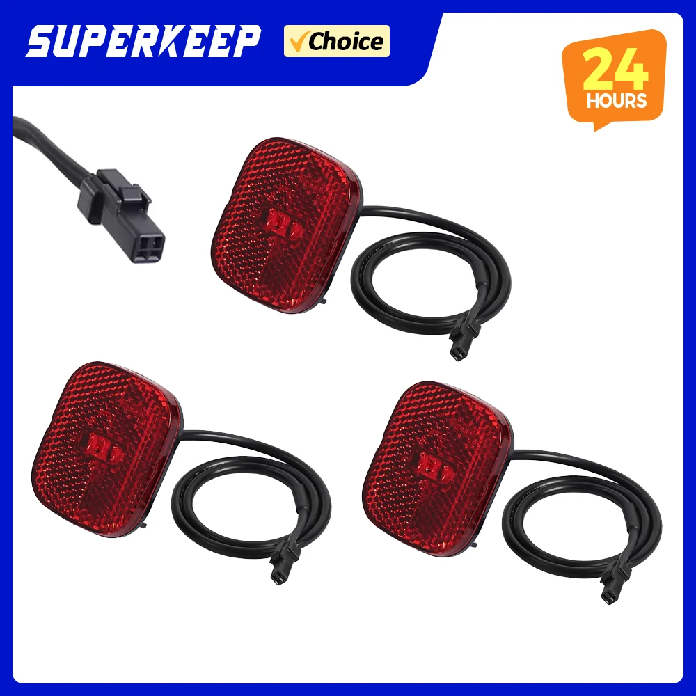 Lanterna Traseira para Patinete Elétrico Segway ZT3 Pro G3 F3 E3, Luz de Freio, Luz de Segurança LED