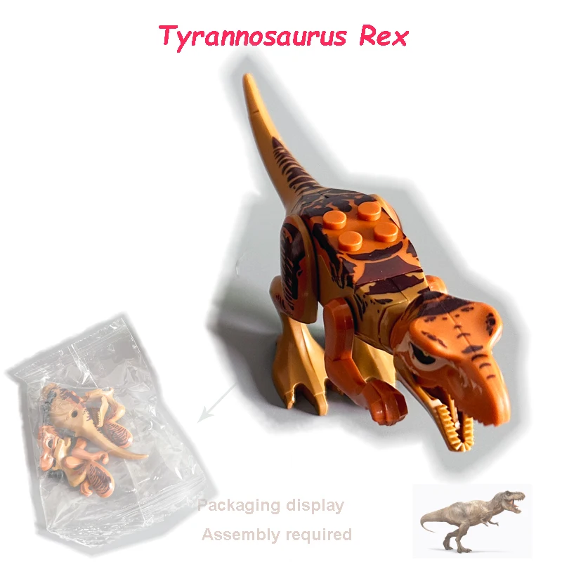 Jurassic Dino Bausteine-Set Mini-Dinosaurier-Figuren Weltmodell Bausteine Spielzeug für Jungen Mädchen Lehrreiches Kinder-Geburtstagsgeschenk