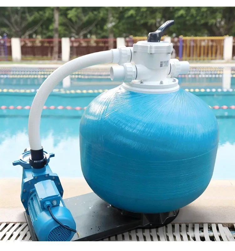 

# Plastic Filtration Equipment 5 Ways Valve Top Mounted Swimming Pool 16" Sand Filter