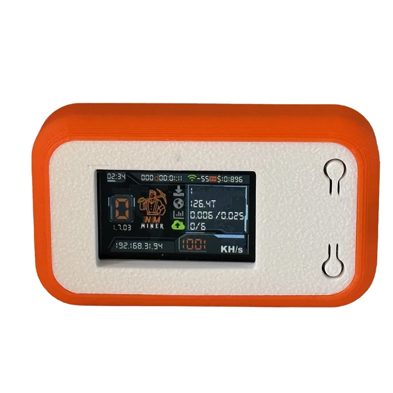 جديد! Nerdminer V2 Mini Solo Miner 1050KH/S BTC Crypto Miner 1.14 بوصة جهاز تعدين ذكي Nerdminer Win 3.125 BTC #1