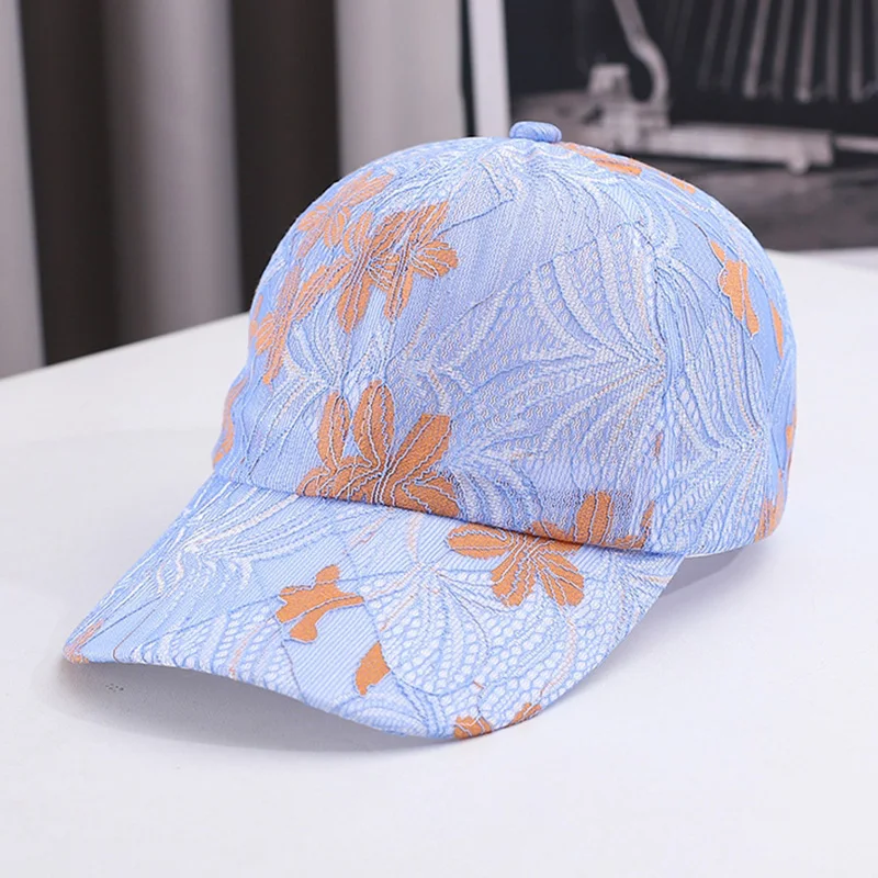 Vintage Letter Embroidered Baseball Cap Monochrome Adjustable Peaked Hat Spring Summer Stylish Sunshade Cap For Women Men