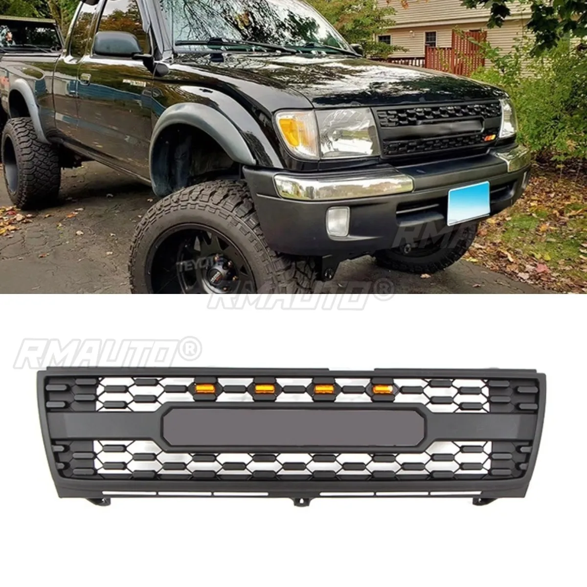 

Car Front Bumper Grill Racing Grills Car Grille for Toyota Tacoma 1997-2000 Body Kit Car Accessories