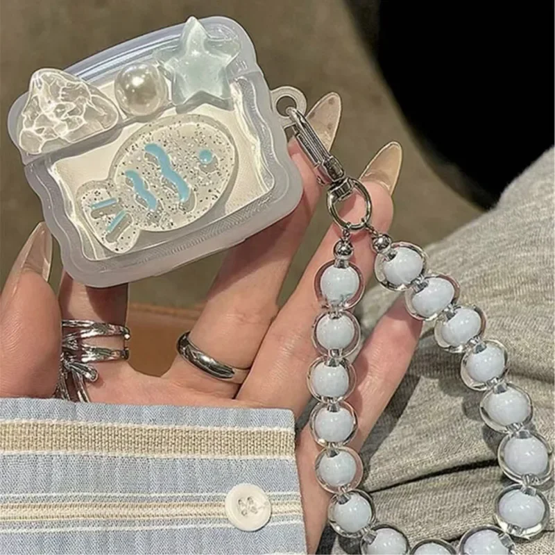 Cute Strar Fish Case For Apple AirPods 4 Cover Soft TPU Protective  Pods Pro 2  3 2 1 With Hook