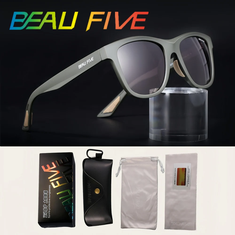 

BEAU FIVE New Luxury Polarized Sunglasses Men Driving Shades Male Sun Glasses Vintage Travel Fishing Classic Sun Glasses UV400
