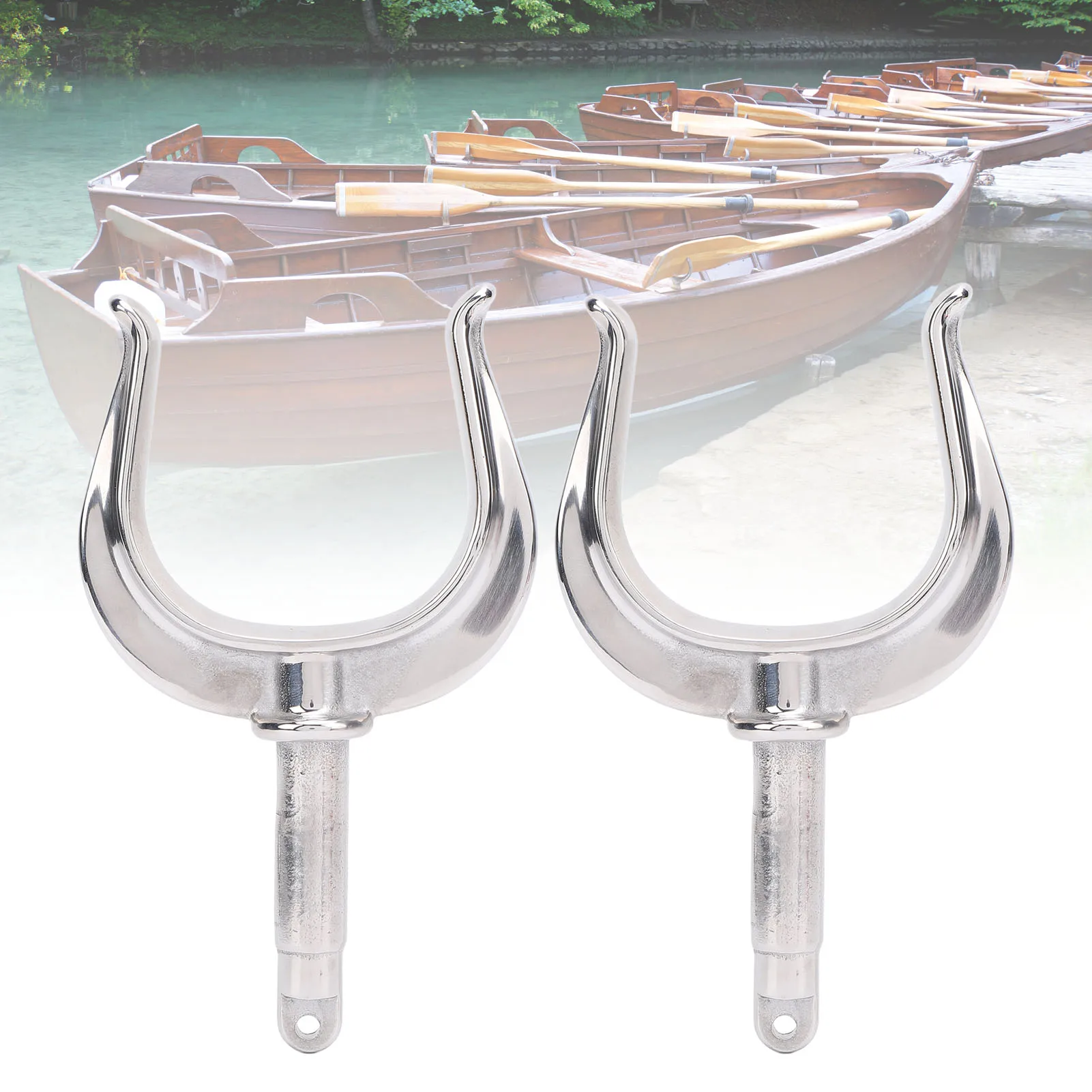 Boat Row Lock Heavy Duty  Fit 1/2in Shaft 316 Stainless Steel Oarlock for Marine Water Raft Kayak Boat Row Lock