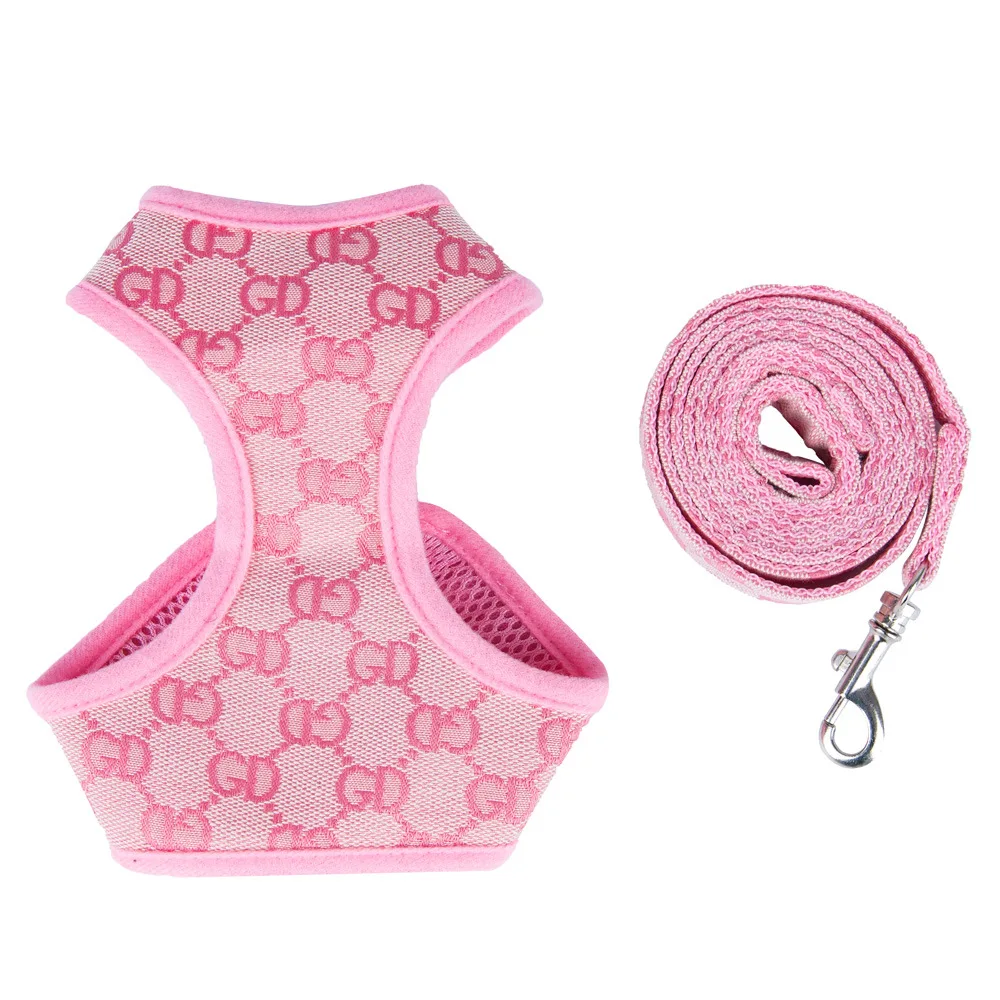 

Pet letter harness small dog leash anti-pull cute dog rope for medium and small dogs