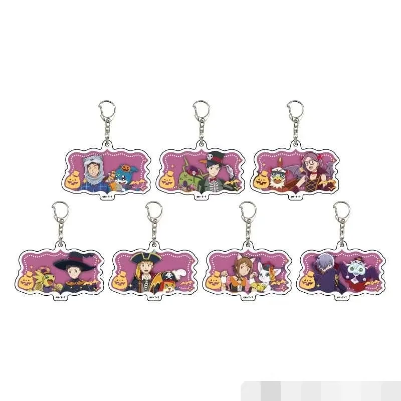 

Digimon Adventure Acrylic Keychain Anime Games Cartoon Plush Schoolbag Bag Cute Pendant Toy Tailmon Agumon Yagami Taichi Piyomon