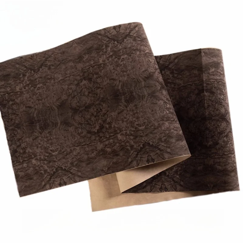 Natural Burl Veneer for Luxury Furniture Decoration Walnut High Quality  Exotic Wood Grain size:58x250cm T0.25mm image 4