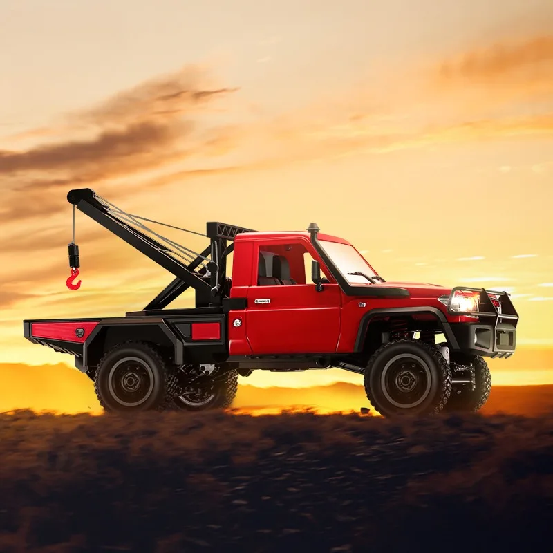 MN82T Samochód RC 1/12 4WD Symulacja Profesjonalny Pojazd Wspinaczkowy Ratowniczy 2.4G Elektryczny Samochód Zdalnie Sterowany z Żurawiem Zabawka Prezent LC79