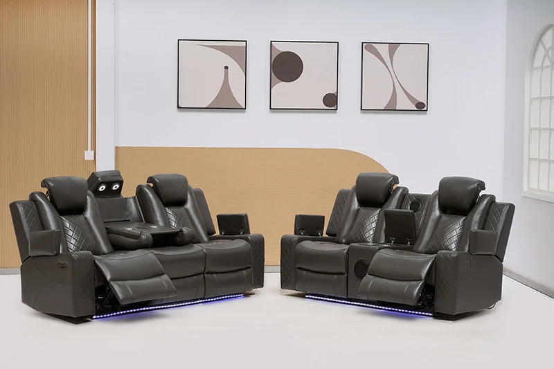 Electric Home Cinema Reclining Sofa for Seniors for Leisure Living Room Use