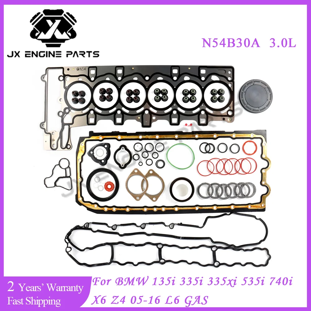 N54 N54B30 Engine Rebuild Kit Full Gasket Set For BMW 3.0 135i 335i 335xi 535i 535xi 740i 740li X6 Z4 1 Series 3.0L 3.0T N54B30A