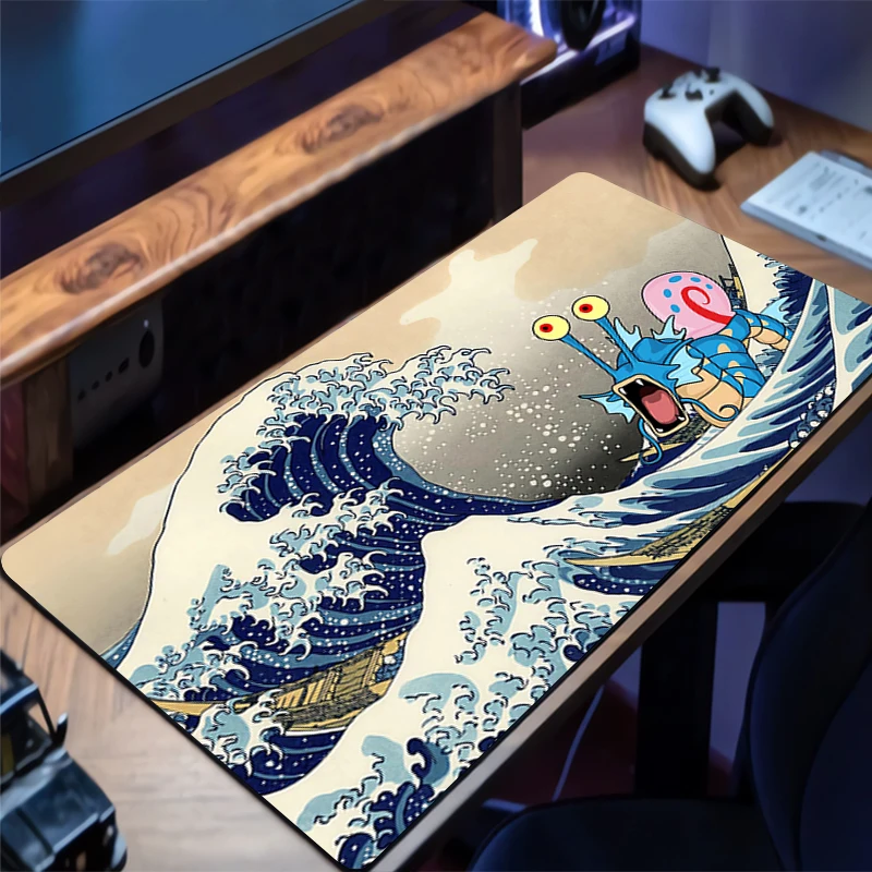 Mouse pad tapete de mesa anime s-spongeob s-squarepants tapete de jogo mousepad velocidade computador e escritório gamer gabinete teclado almofada