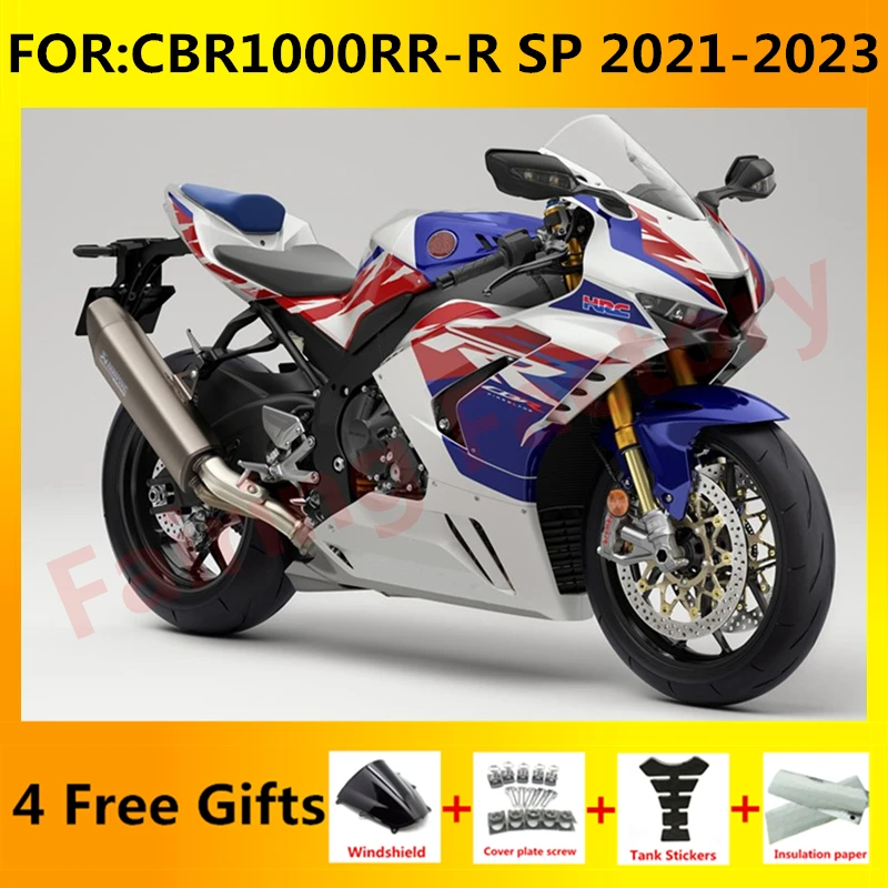 

Полный комплект обтекателей для мотоцикла, подходит для Φ SP CBR1000RR CBR 1000RR CBR1000 RR 2020 2021 2022 2023, комплект обтекателей белого и синего цвета