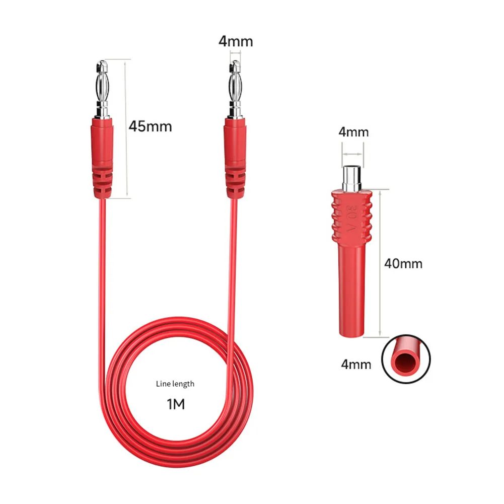 Cavo di prova magnetico cavi di prova da Banana a Banana da 4mm con connettore magnetico multimetro per cavo di prova da Banana a Banana