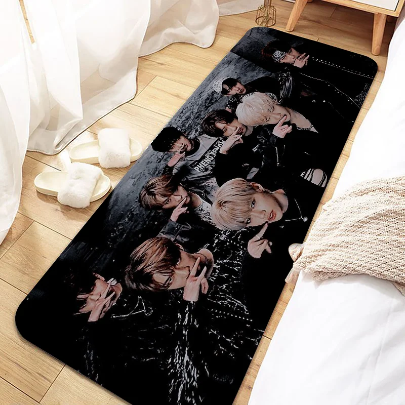 S-Strays K-POP Kpop Kid Door Mat Entrance Non-slip Doormat Washable Kitchen Carpet Living Room Hallway Rugs Bathroom Bath Door