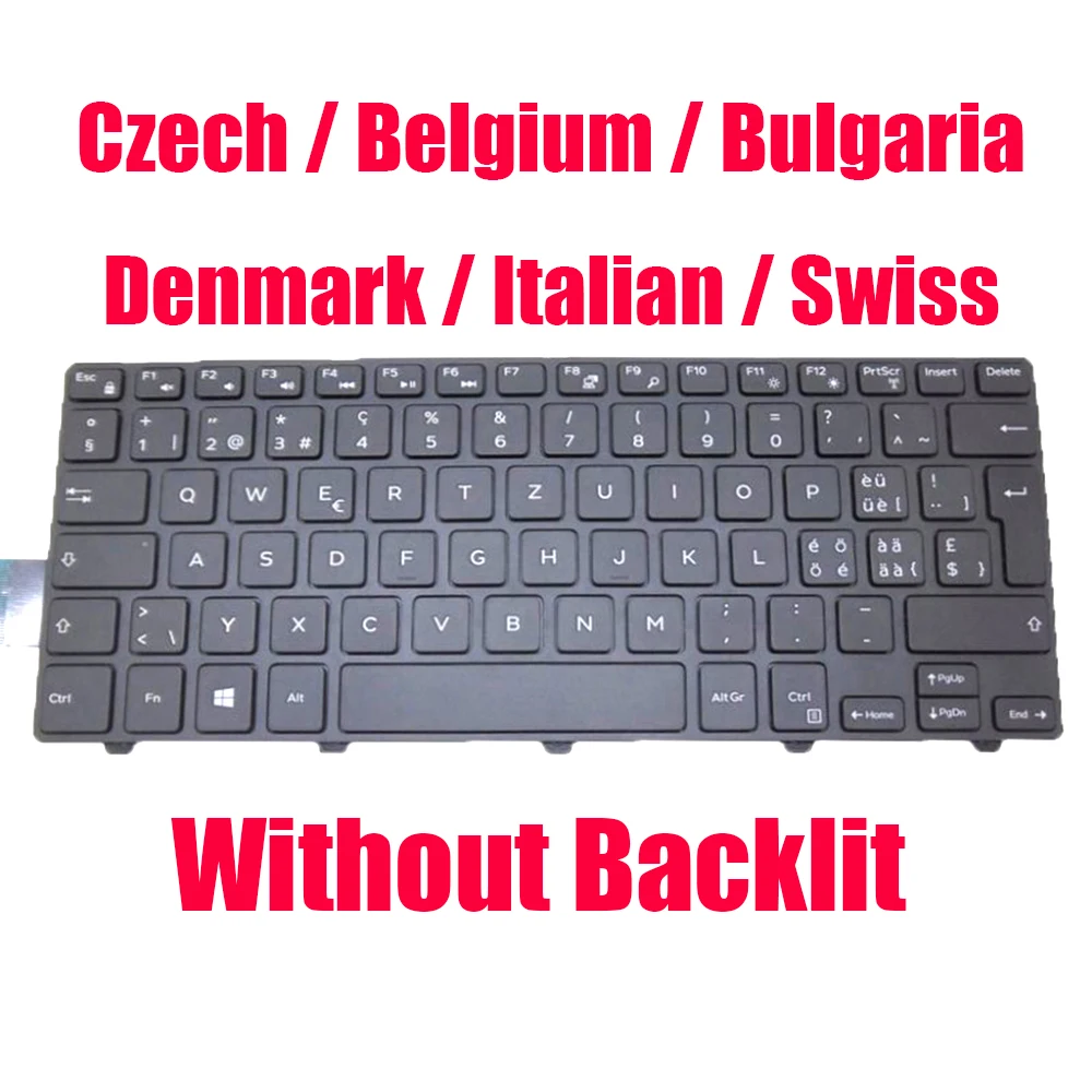 

CZ BE BG DM IT SW Keyboard For DELL For Inspiron 3441 3442 3443 3451 3452 3458 3459 3462 3465 3467 3468 3473 3476 5442 5445 5447