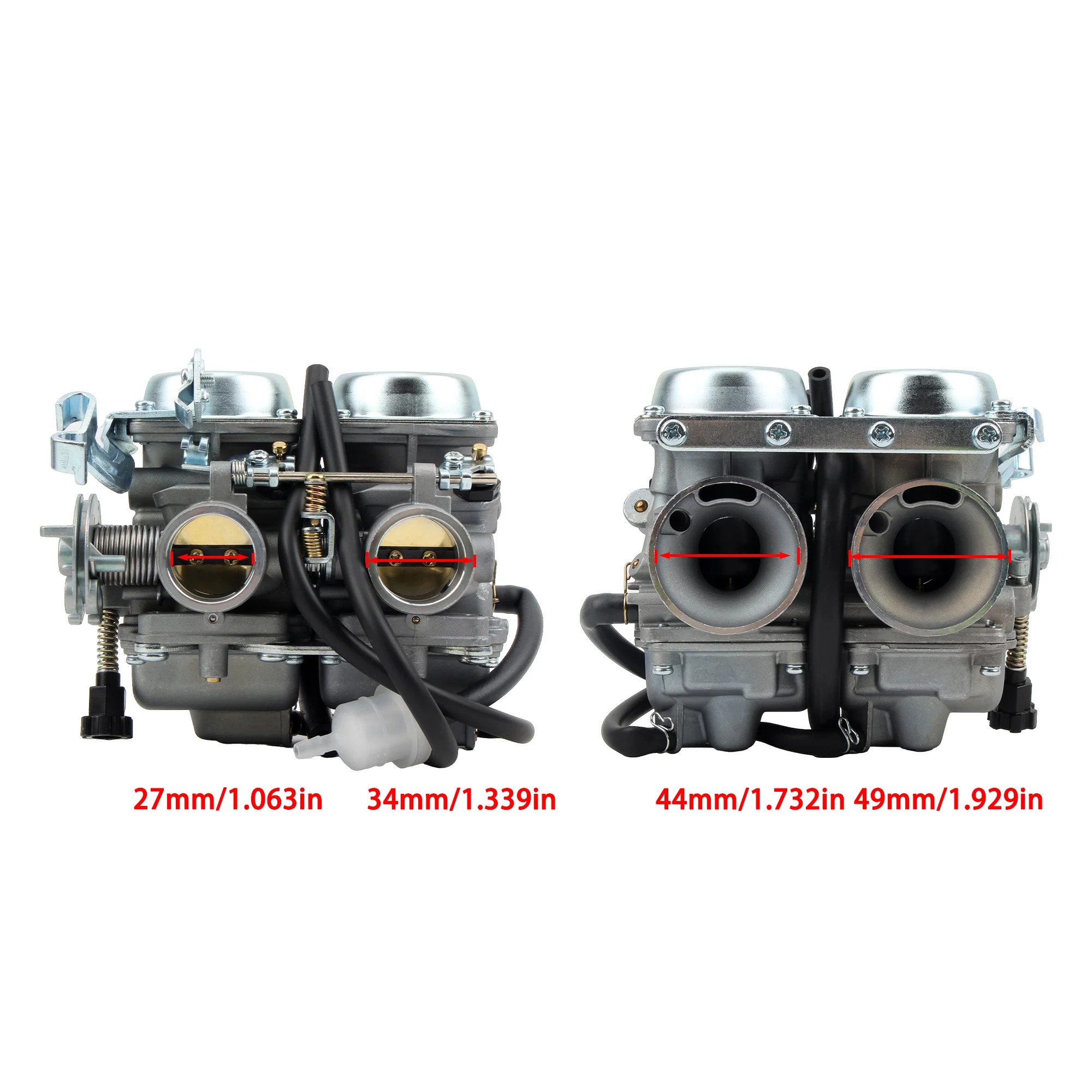 Motorcycle Dual Set Metal Material Carburetor for Honda Rebel CA250/CB250T/CBT250/CMX250 250cc CBT125/CBT150 Twin Cylinder Mot