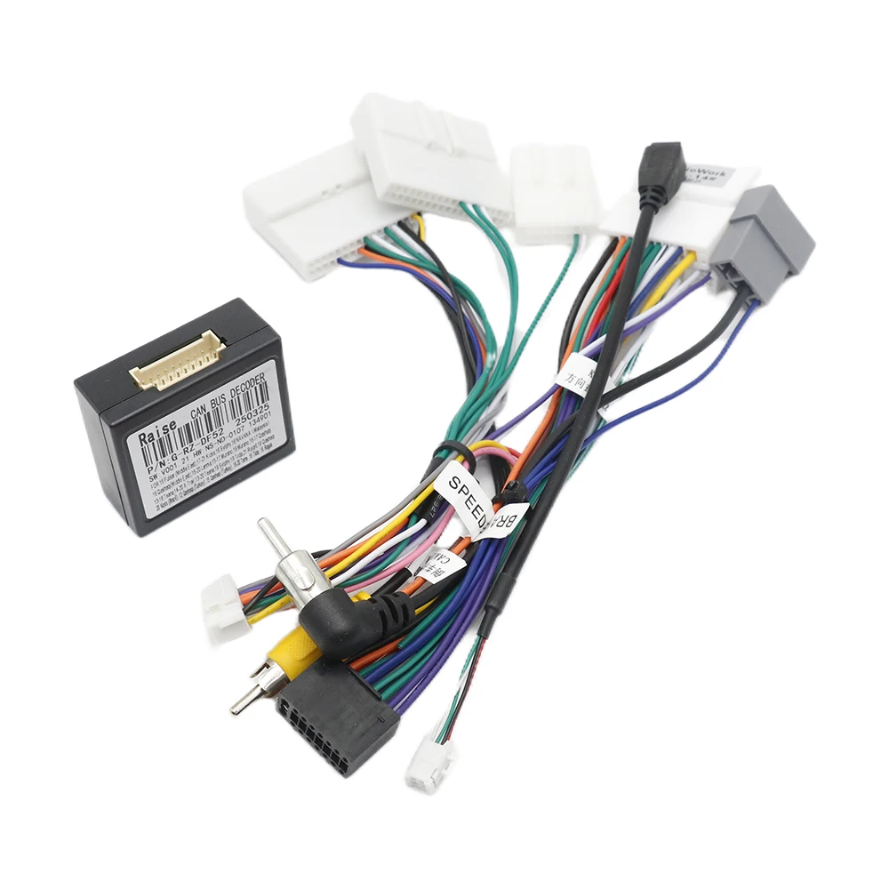 16 Pin CANBUS Box For Nissan X-Trail Qashqai Sylphy Teana Versa Kicks Android Radio Wiring Harness Adapter RZ-DF52