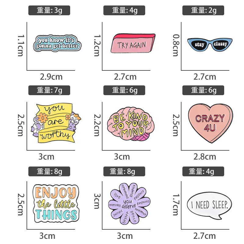 English Copywriting Series lega Sweet Daisy Shape Paint Badge animali all\'ingrosso distintivi zaino Pin Bag Pins for Clothes spilla