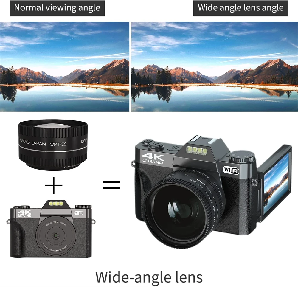 Objectif Partenaires optique pour appareil photo numérique, grand angle, CDR10, X9, SLR universel, DSLR, téléconvertisseur, objectif 2X, 52mm, 0,45X