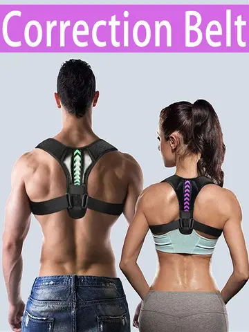 Adjustable Back Shoulder Posture Corrector Belt Clavicle Spine Support Reshape Your Body Home Office Sport Upper Back Neck Brace