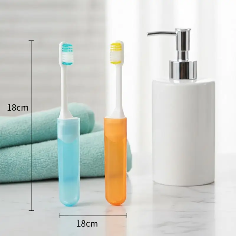 

5 шт. портативных складных зубных щеток с супермягкой щетиной для путешествий, кемпинга, походов, активного отдыха, легко брать с собой