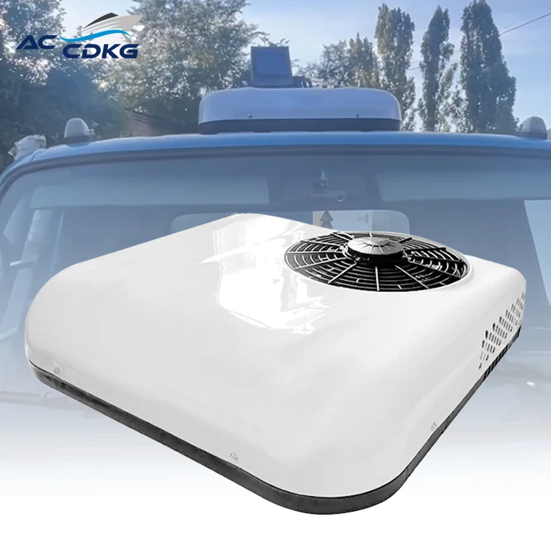 

Double Fan Parking Air Conditioner 12v 24v For Truck RV Camper Van All Brushless Motor Fan High Cooling Capacity Light