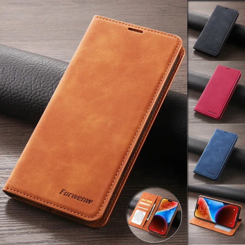 Leather Retro Wallet Flip Case For Samsung Galaxy A35 A55 A05 A15 A05s A25 5G 2024 A356 Etui Phone Cover Magnetic Hasp Card slot