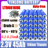 New 1-72PCS 2.3v 45ah Grade A yinlong Lithium titanate LTO Battery 10C Electric Boat Solar Speaker Power Battery DIY 12V 24V 48V