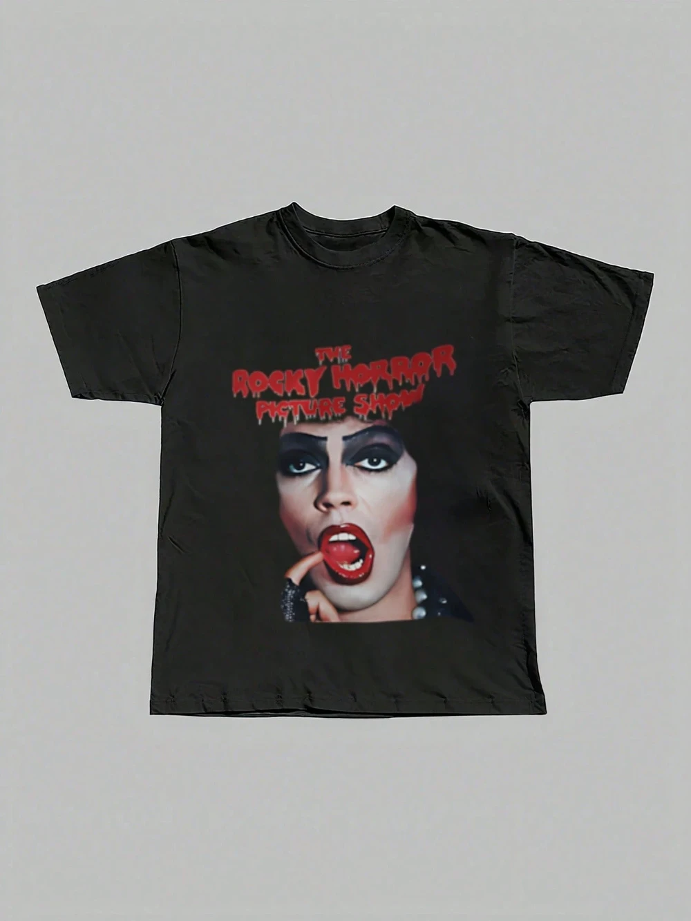 Grafik-T-Shirt „The Rocky Horror Show“, lässig und weich, kurzärmeliges Oberteil aus 220 g reiner Baumwolle, Unisex und für alle Jahreszeiten geeignet