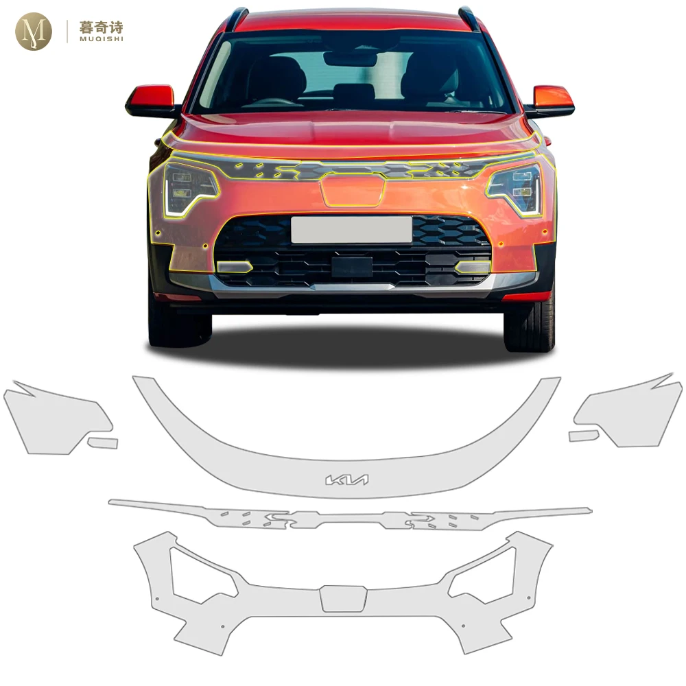 

Pre cutting Car body protective film For KIA NIRO SG2 2022-2025 Bumper/door TPU PPF Transparent 7.5mil Paint protection film