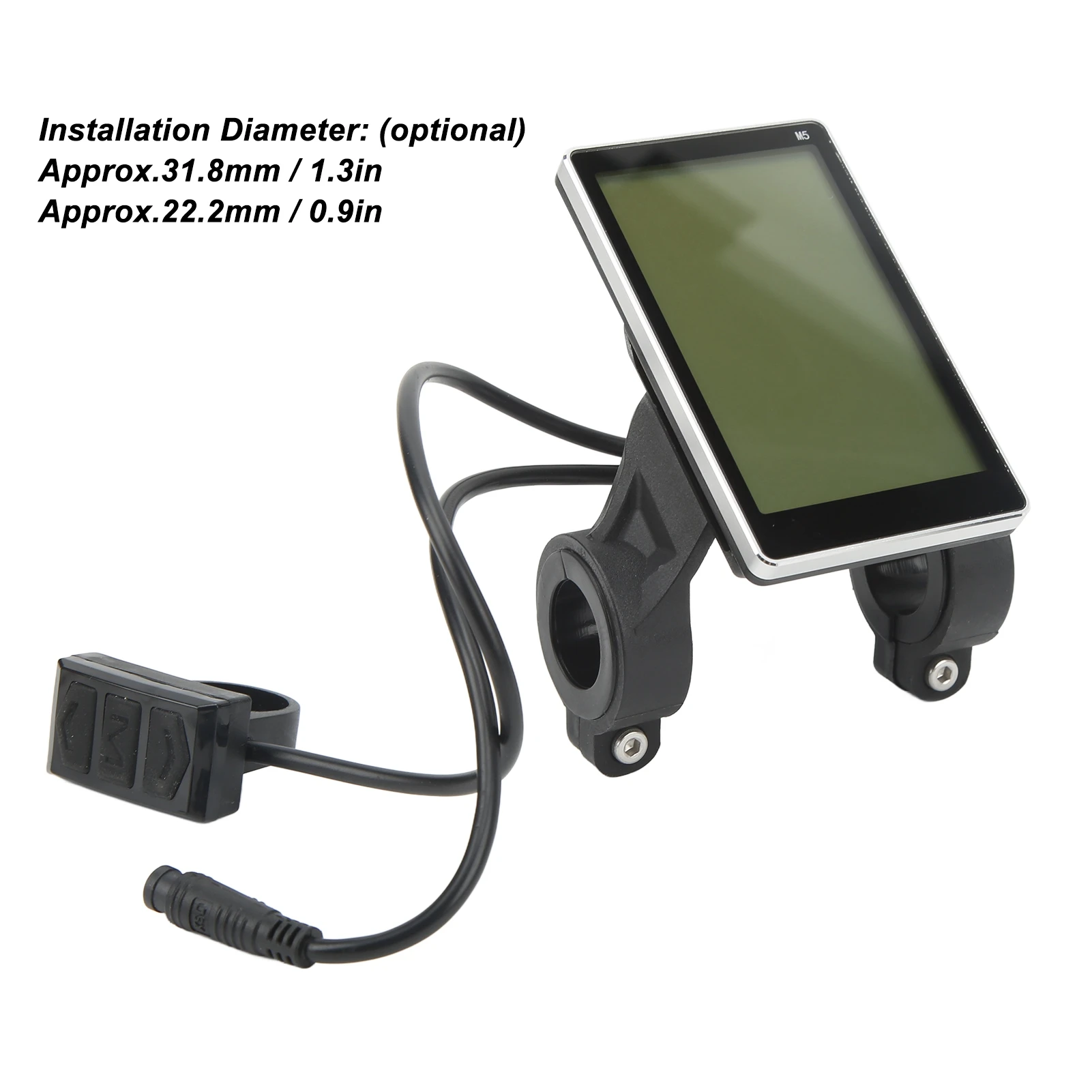 Electric Bike M5 LCD Display Waterproof Connector Panel Electric Scooter Display Panel Screen Vertical Screen Speed Controller