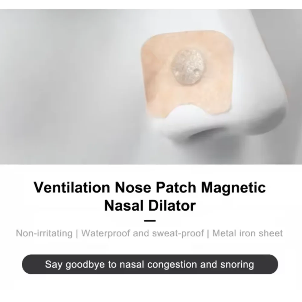 60개입 코 호흡 자석 흡착 철제 코 스트립 공기 흡입 증가 수면 질 개선 코골이 감소