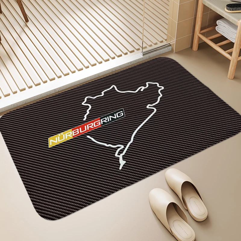 

Sleeping Room Rugs R-Nurburgrings Washable Non-slip Kitchen Rug Aesthetic Funny Doormat Entrance Door Room Decorating Items Home