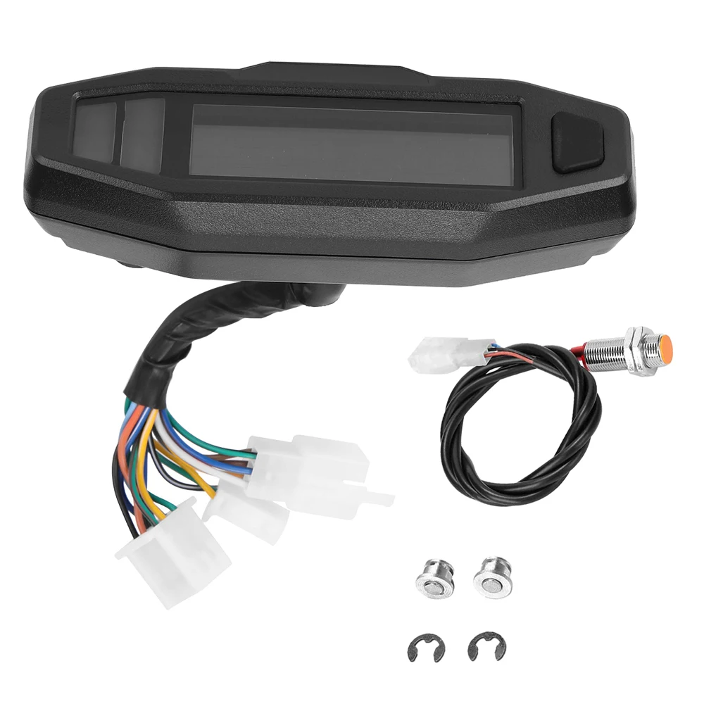 

Mini LCD Digital Motorcycle Meter Speedometer for most motorbike models