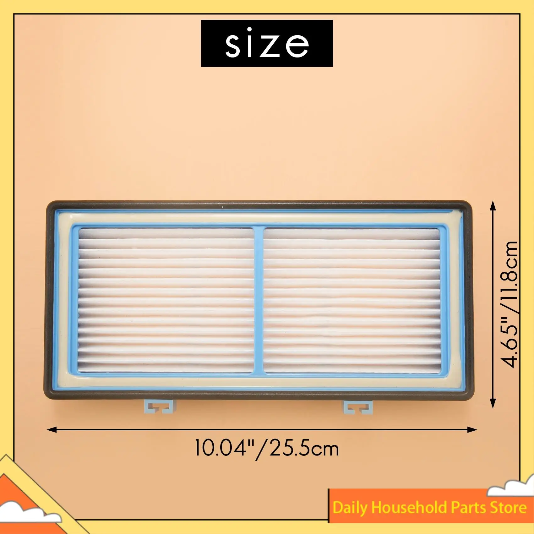 2 فلاتر HEPA + 4 معززة من الكربون لفلتر الهواء الإجمالي من نوع HEPA لهولمز AER1 HEPA، لسلسلة هولمز لتنقية الهواء AER1، بديل
