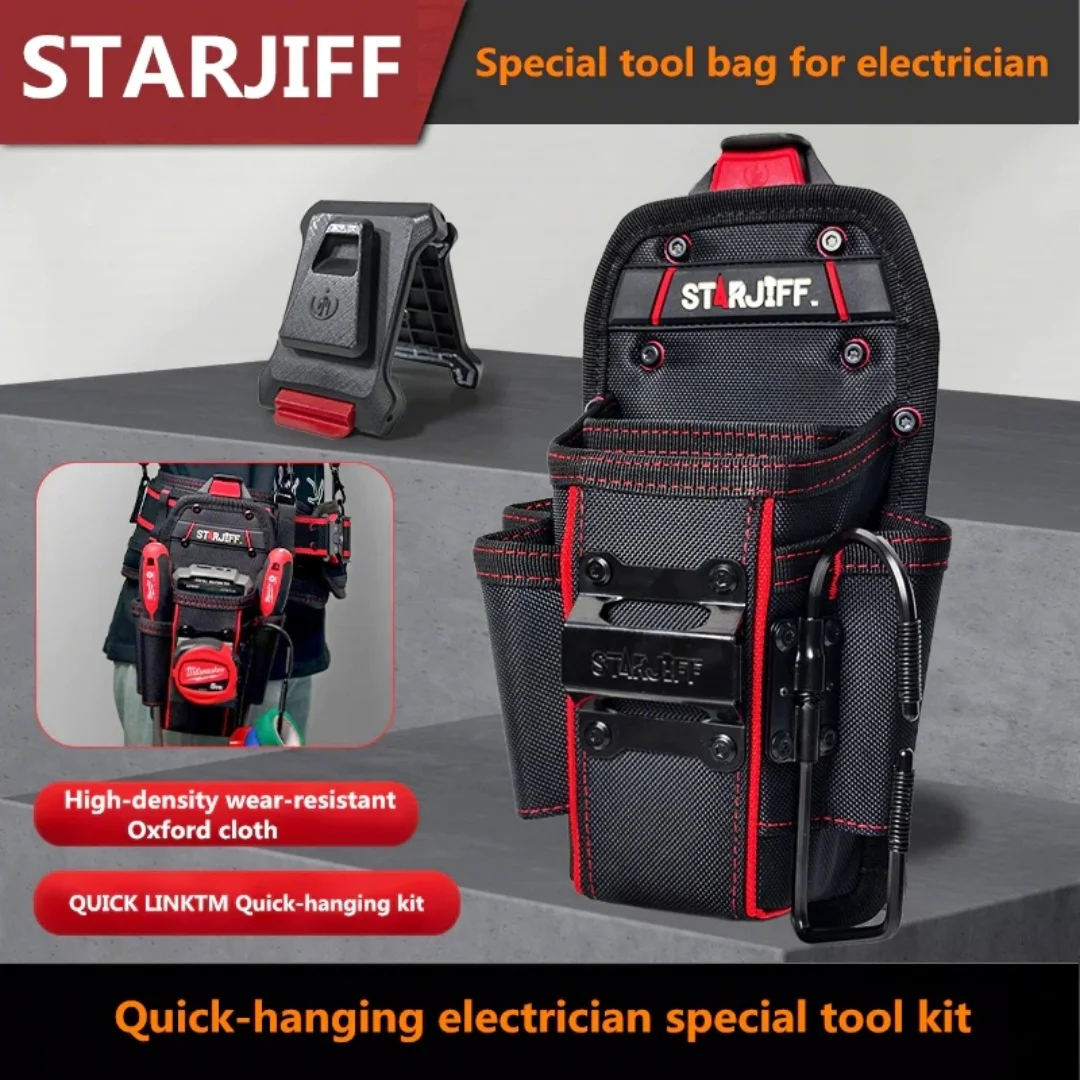 starjiff-hc2521-電気技師専用クイックハンギングツールキット-1680d-オックスフォード布-大容量-超厚手-修理収納バッグ