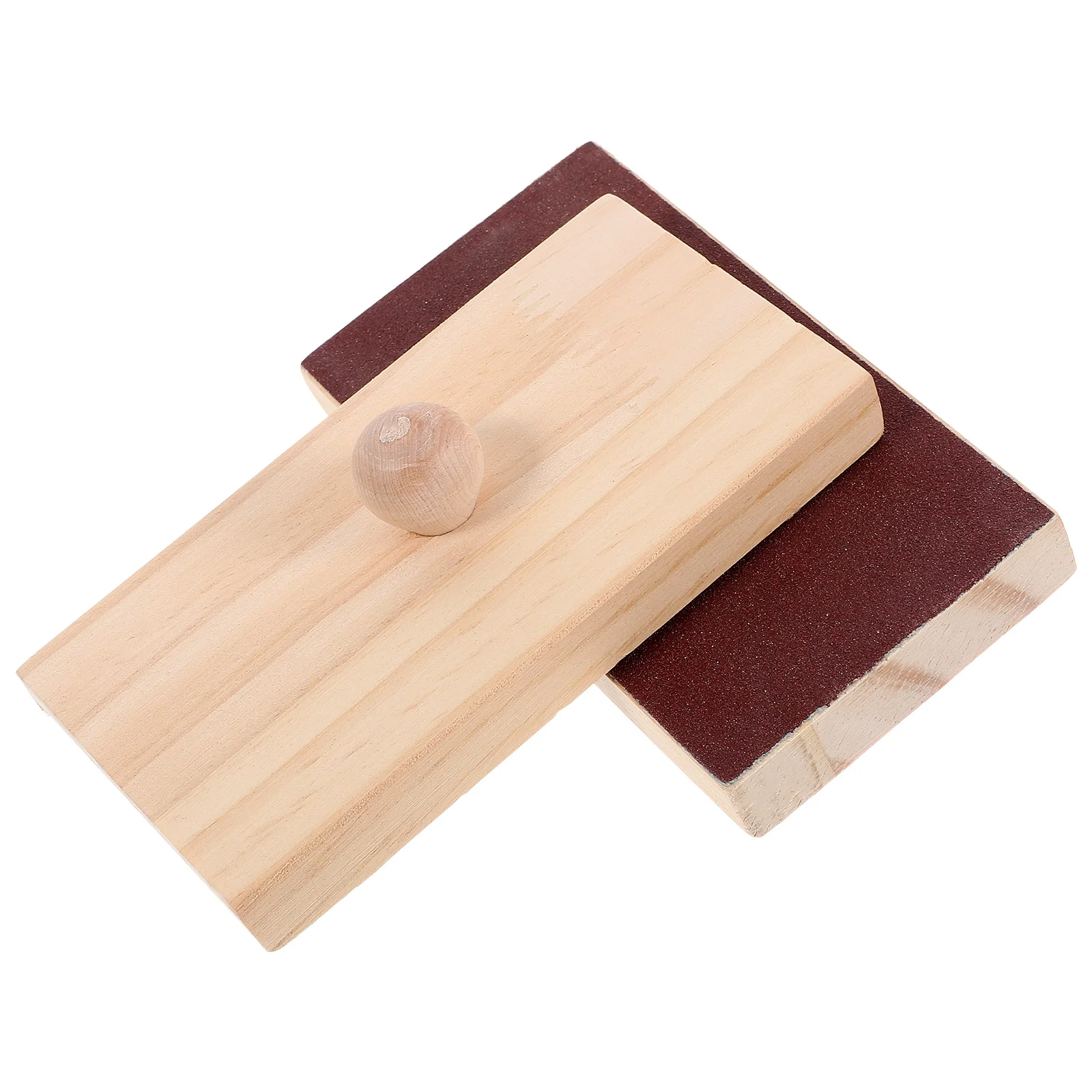 

2 Pcs Drill Musical Instruments Sand Board Percussion Sanding Block Blocks Castanets Table