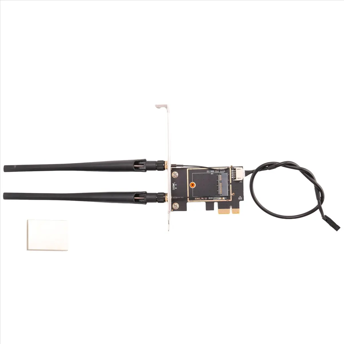 [t69c]-adaptador-conversor-de-cartao-sem-fio-ngff-m2-para-pci-e-pcie-desktop-bluetooth-com-2-antenas-ac-para-ax200-9260ac-8265ngw