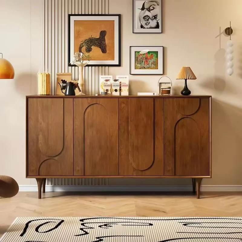 Solid wood pine modern living room shoe cabinet door environmentally friendly and durable design saves space and large capacity