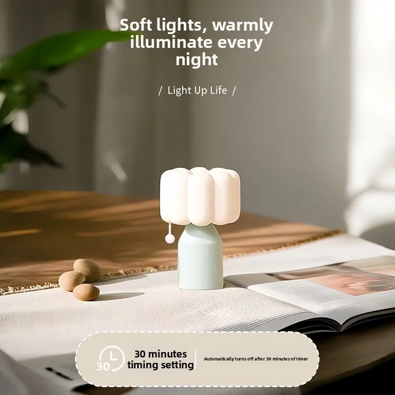 جديد كريم نمط السرير غرفة نوم الراقية الجدول النوم مصباح عالية القيمة ليلة ضوء جو مصباح هدية عيد ميلاد